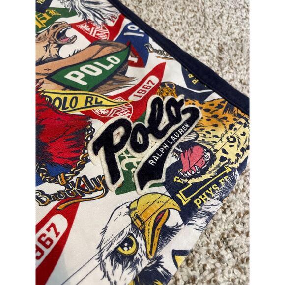 Polo Ralph Lauren Shorts Men's XLT Mascot Pennant Collegiate University Rare - Picture 11 of 13